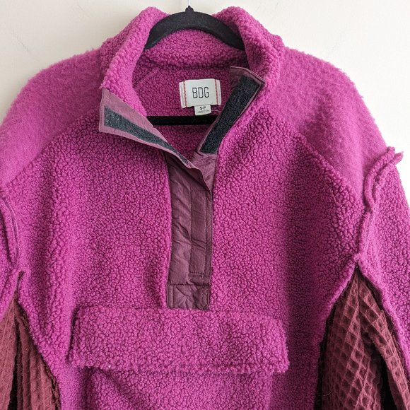 SOLD - BDG Kas Sherpa Mock Neck Fleece - Picture 8 of 10
